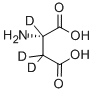 structure of CAS# 3842-25-9, L-Aspartic-2,3,3-D3 Acid