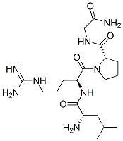 CAS 登录号：38482-71-2， (2S)-1-[(2S)-2-[[(2S)-2-氨基-4-甲基戊酰基]氨基]-5-(二氨基亚甲基氨基)戊酰]-N-(2-氨基-2-氧代乙基)吡咯烷-2-甲酰胺