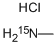 structure of CAS# 3852-22-0, Methylamine-15N Hydrochloride
