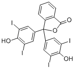 结构式 CAS# 386-17-4, 四碘酚酞