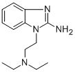 structure of CAS# 38652-79-8, 1-(2-Diethylamino-Ethyl)-1H-Benzoimidazol-2-Ylamine;1-(2-Dimethylamino-Ethyl)-1H-Benzoimidazol-2-Ylamine;1H-Benzimidazole-1-Ethanamine, 2-Amino-N,N-Diethyl-;1-(2-DIETHYLAMINO-ETHYL)-1H-BENZOIMIDAZOL-2-YLAMINE