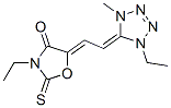 CAS 登录号：38660-41-2， (5Z)-3-乙基-5-[(2E)-2-(1-乙基-4-甲基四唑-5-亚基)亚乙基]-2-硫代-1,3-恶唑烷-4-酮