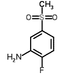 structure of CAS# 387358-51-2, 2-Fluoro-5-(Methylsulfonyl)Aniline;2-Fluoro-4-methylpyridin-3-amine;2-fluoro-5-(methylsulfonyl)phenylamine;2-Fluoro-5-(methylsulphonyl)aniline