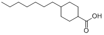 CAS 登录号：38792-94-8， 4-庚基环己烷-1-羧酸