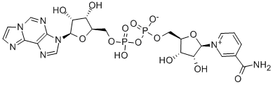 structure of CAS# 38806-38-1, Nicotinamide 1,N(6)-ethenoadenine dinucleotide;[(2R,3S,4R,5R)-5-(3-Carbamoylpyridin-1-Ium-1-Yl)-3,4-Dihydroxy-Tetrahydrofuran-2-Yl]Methyl [[(2R,3S,4R,5R)-3,4-Dihydroxy-5-Imidazo[2,1-F]Purin-3-Yl-Tetrahydrofuran-2-Yl]Methoxy-Hydroxy-Phosphoryl] Phosphate;[(2R,3S,4R,5R)-5-(3-Carbamoyl-1-Pyridin-1-Iumyl)-3,4-Dihydroxy-2-Tetrahydrofuranyl]Methyl [[(2R,3S,4R,5R)-3,4-Dihydroxy-5-(3-Imidazo[2,1-F]Purinyl)-2-Tetrahydrofuranyl]Methoxy-Hydroxyphosphoryl] Phosphate;[(2R,3S,4R,5R)-5-(3-Aminocarbonylpyridin-1-Ium-1-Yl)-3,4-Dihydroxy-Oxolan-2-Yl]Methyl [[(2R,3S,4R,5R)-3,4-Dihydroxy-5-Imidazo[2,1-F]Purin-3-Yl-Oxolan-2-Yl]Methoxy-Hydroxy-Phosphoryl] Phosphate