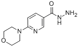 structure of CAS# 388088-71-9, 6-Morpholinonicotinohydrazide;3-Pyridinecarboxylicacid,6-(4-Morpholinyl)-,Hydrazide(9CI);6-(Morpholin-4-Yl)Nicotinic Acid Hydrazide;6-(4-Morpholino)Nicotinohydrazide