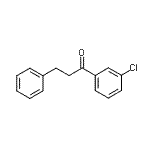 structure of CAS# 388091-63-2, 1-(3-Chlorophenyl)-3-Phenyl-1-Propanone;3'-Chloro-3-phenylpropiophenone
