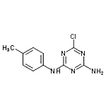 CAS 登录号：38862-31-6， 6-氯-N-(4-甲基苯基)-1,3,5-三嗪-2,4-二胺