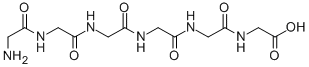 structure of CAS# 3887-13-6, Hexaglycine;2-[[2-[[2-[[2-[[2-[(2-Amino-1-Oxoethyl)Amino]-1-Oxoethyl]Amino]-1-Oxoethyl]Amino]-1-Oxoethyl]Amino]-1-Oxoethyl]Amino]Acetic Acid;2-[[2-[[2-[[2-[[2-(Glycylamino)Acetyl]Amino]Acetyl]Amino]Acetyl]Amino]Acetyl]Amino]Acetic Acid;2-[2-[2-[2-[2-(2-Aminoethanoylamino)Ethanoylamino]Ethanoylamino]Ethanoylamino]Ethanoylamino]Ethanoic Acid