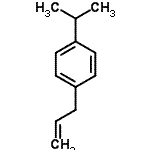 structure of CAS# 3897-64-1, 1-Allyl-4-Isopropylbenzene;3-(4-Isopropylphenyl)-1-propene