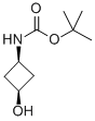 结构式 CAS# 389890-43-1, (顺式)-叔丁基-3-羟基环丁基氨基甲酸酯