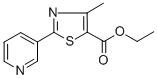 structure of CAS# 39091-00-4, Ethyl 4-Methyl-2-Pyridin-3-Yl-1,3-Thiazole-5-Carboxylate;5-Thiazolecarboxylic Acid, 4-Methyl-2-(3-Pyridinyl)-, Ethyl Ester;Ethyl 4-Methyl-2-Pyridin-3-Yl-1,3-Thiazole-5-Carboxylate
