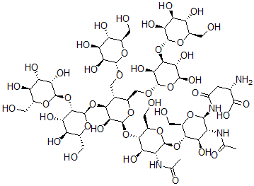 CAS#: 39114-02-8， (Mannose)6-(N-acetylglucosamine)2-asparagine