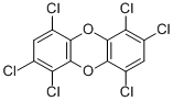 structure of CAS# 39227-62-8, 1,2,4,6,7,9-Hexachlorooxanthrene;1,2,4,6,7,9-Hexachloro Dibenzo-P-Dioxin;1,2,4,6,7,9-Hexachlorodibenzo-P-Dioxin;1,2,4,6,7,9-Hexachlorodibenzo-Para-Dioxin