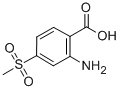 结构式 CAS# 393085-45-5, 2-氨基-4-(甲基磺酰基)苯甲酸