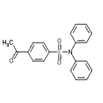 CAS 登录号：3938-79-2， 4-乙酰基-N,N-二苯基苯磺酰胺