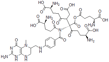 CAS#: 39555-46-9， 5-Methyltetrahydropteroylpentaglutamate