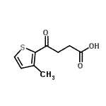 structure of CAS# 39712-64-6, 4-(3-Methyl-2-Thienyl)-4-Oxobutanoic Acid;4-(3-Methyl-2-thienyl)-4-oxobutyric acid