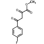 structure of CAS# 39757-34-1, Methyl 4-(4-Fluorophenyl)-2,4-Dioxobutanoate;4-(4-Fluoro-phenyl)-2,4-dioxo-butyric acid methyl;4-(4-Fluorophenyl)-2,4-dioxo-butyric acid methyl ester;4-(4-Fluoro-phenyl)-2,4-dioxo-butyric acid methylester