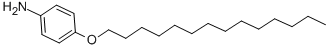 structure of CAS# 39905-46-9, 4-Tetradecyloxyaniline;(4-Myristyloxyphenyl)Amine;4-(Tetradecyloxy)Benzenamine;P-(N-Tetradecyloxy)Phenylamine