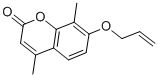 结构式 CAS# 3993-43-9, 4,8-二甲基-7-丙-2-烯氧基苯并吡喃-2-酮