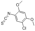 structure of CAS# 40046-27-3, 5-Chloro-2,4-Dimethoxyphenyl Isothiocyanate;1-Chloro-5-Isothiocyanato-2,4-Dimethoxy-Benzene;Bb_Sc-1836;5-Chloro-2,4-Dimethoxyphenyl Isothiocyanate