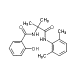 CAS#: 400744-03-8， N-{1-[(2,6-Dimethylphenyl)Amino]-2-Methyl-1-Oxo-2-Propanyl}-2-Hydroxybenzamide