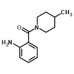 structure of CAS# 401589-03-5, (2-Aminophenyl)(4-Methyl-1-Piperidinyl)Methanone;(2-aminophenyl)(4-methyl-1-piperidinyl)methanone;(2-aminophenyl)(4-methylpiperidin-1-yl)methanone;{2-[(4-methyl-1-piperidinyl)carbonyl]phenyl}amine
