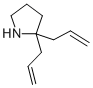 structure of CAS# 40162-97-8, 2,2-Diallyl-Pyrrolidine;2,2-Diallylpyrrolidine(SALTDATA: FREE);2,2-DIALLYL-PYRROLIDINE