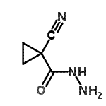 structure of CAS# 401825-00-1, 1-Cyanocyclopropanecarbohydrazide;1-Cyanocyclopropanecarbohydrazide;MFCD03549791