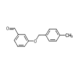 structure of CAS# 40359-58-8, 3-[(4-Methylbenzyl)Oxy]Benzaldehyde;3-[(4-methylbenzyl)oxy]benzaldehyde;3-[(4-methylphenyl)methoxy]benzaldehyde;MFCD03422459