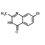 structure of CAS# 403850-89-5, 7-Bromo-2-Methyl-4(1H)-Quinazolinone;7-BROMO-2-METHYL-3H-QUINAZOLIN-4-ONE;7-Bromo-4-hydroxy-2-methylquinazoline