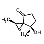 CAS 登录号：404001-75-8， (1R,3R,7R)-7-羟基-1,7-二甲基螺[2.4]庚烷-4-酮