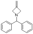 结构式 CAS# 40569-55-9, 1-(二苯基甲基)-3-亚甲基-吖丁啶