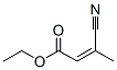 CAS 登录号：40595-04-8， (Z)-3-氰基丁-2-烯酸乙酯