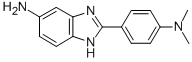 structure of CAS# 40655-14-9, 2-(4-Dimethylamino-Phenyl)-1 H-Benzoimidazol-5-Ylamine;[4-(6-Amino-1H-Benzimidazol-2-Yl)Phenyl]-Dimethyl-Amine;2-(4-Dimethylamino-Phenyl)-1H-Benzoimidazol-5-Ylamine;Bas 03422234