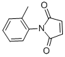 structure of CAS# 4067-01-0, 1-o-Tolyl-Pyrrole-2,5-Dione;1-(2-Methylphenyl)-3-Pyrroline-2,5-Quinone;Maleimide, N-O-Tolyl-;N-(O-Methylphenyl)Maleimide