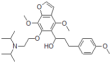 CAS#: 40680-79-3， 6-[2-[Bis(1-Methylethyl)Amino]Ethoxy]-4,7-Dimethoxy-alpha-[2-(4-Methoxyphenyl)Ethyl]-5-Benzofuranmethanol
