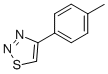 structure of CAS# 40753-14-8, 4-(4-Methylphenyl)-1,2,3-Thiadiazole;4-(4-METHYLPHENYL)-1,2,3-THIADIAZOLE