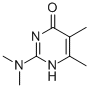 structure of CAS# 40778-16-3, 2-(Dimethylamino)-5,6-dimethyl-1H-pyrimidin-4-one;1-(1,2-Propadienyl)-1,3-Dihydro-2H-Benzimidazole-2-Thione;Zinc00170927;Pyrimidin-4-Ol, 2-Dimethylamino, 5,6-Dimethyl