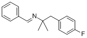 structure of CAS# 4116-06-7, N-Benzylidene-1,1-Dimethyl-2-(4-Fluorophenyl)Ethylamine;N-Benzylidene-Alpha,Alpha-Dimethyl-4-Fluorophenethylamine;N-Benzylidene-1-(4-Fluorophenyl)-2-Amino-2-Methylpropane;N-Benzylidene-1-(4-Fluorophenyl)-2-Methylpropan-2-Amine