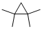 structure of CAS# 4127-47-3, 1,1,2,2-Tetramethylcyclopropane;St5411563;Cyclopropane, 1,1,2,2-Tetramethyl-