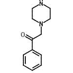 structure of CAS# 41298-98-0, 1-Phenyl-2-(1-Piperazinyl)Ethanone;1-Phenyl-2-piperazin-1-yl-ethanone;piperazin-4-ylacetophenone