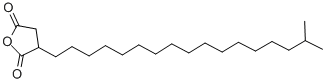 structure of CAS# 41375-88-6, Octadecylsuccinic Anhydride;3-(16-Methylheptadecyl)Tetrahydrofuran-2,5-Dione;3-(16-Methylheptadecyl)Tetrahydrofuran-2,5-Quinone;Dihydro-3-Isooctadecylfuran-2,5-Dione
