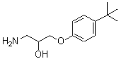 structure of CAS# 41403-84-3, 1-Amino-3-[4-(2-Methyl-2-Propanyl)Phenoxy]-2-Propanol;1-amino-3-(4-(tert-butyl)phenoxy)propan-2-ol;1-amino-3-(4-tert-butylphenoxy)-2-propanol;1-Amino-3-(4-tert-butyl-phenoxy)-propan-2-ol