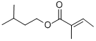 structure of CAS# 41519-18-0, Isoamyl Tiglate;3-Methylbutyl (E)-2-Methylbut-2-Enoate;Isopentyl 2-Methylbut-2-Enoate;Isopentyl (E)-2-Methylbut-2-Enoate