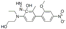 CAS 登录号：41541-11-1， 2-[2-羟基乙基-[4-(2-甲氧基-4-硝基-苯基)偶氮-3-甲基-苯基]氨基]乙醇