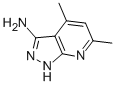 structure of CAS# 41601-44-9, 4,6-Dimethyl-1H-Pyrazolo[3,4-b]Pyridin-3-Amine;(4,6-Dimethyl-2H-Pyrazolo[5,4-B]Pyridin-3-Yl)Amine;Oprea1_371616;Zero/001455