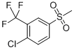 structure of CAS# 4163-81-9, 2-Chloro-5-(Methylsulfonyl)Benzotrifluoride;1-Chloro-4-(Methylsulphonyl)-2-(Trifluoromethyl)Benzene;2-Chloro-5-(Methylsulphonyl)Benzotrifluoride 98%;2-Chloro-5-(Methylsulphonyl)Benzotrifluoride98%