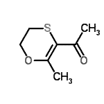 CAS 登录号：41633-45-8， 1-(2-甲基-5,6-二氢-1,4-氧硫杂环己二烯-3-基)乙酮